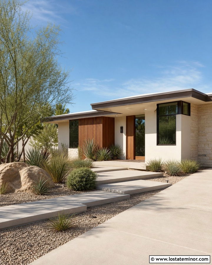 White House With Low Slope White Roof - 30 White House Design With Roof Ideas