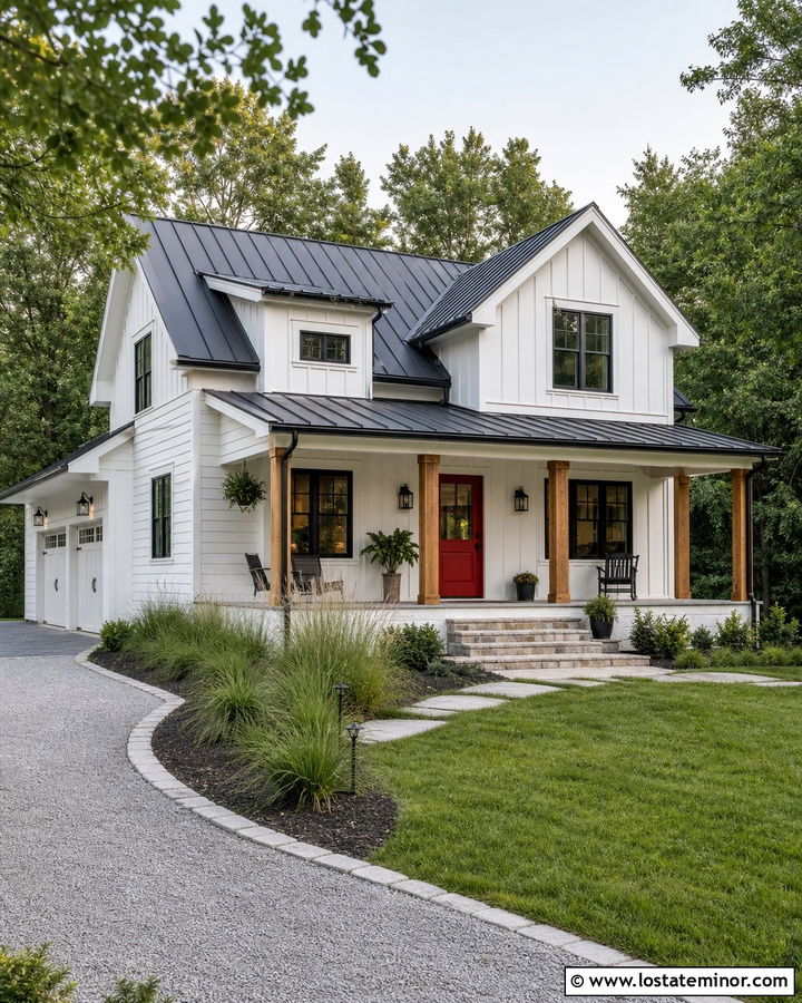 White House With Metal Roof And Dutch Door - 30 White House Design With Dutch Door Ideas