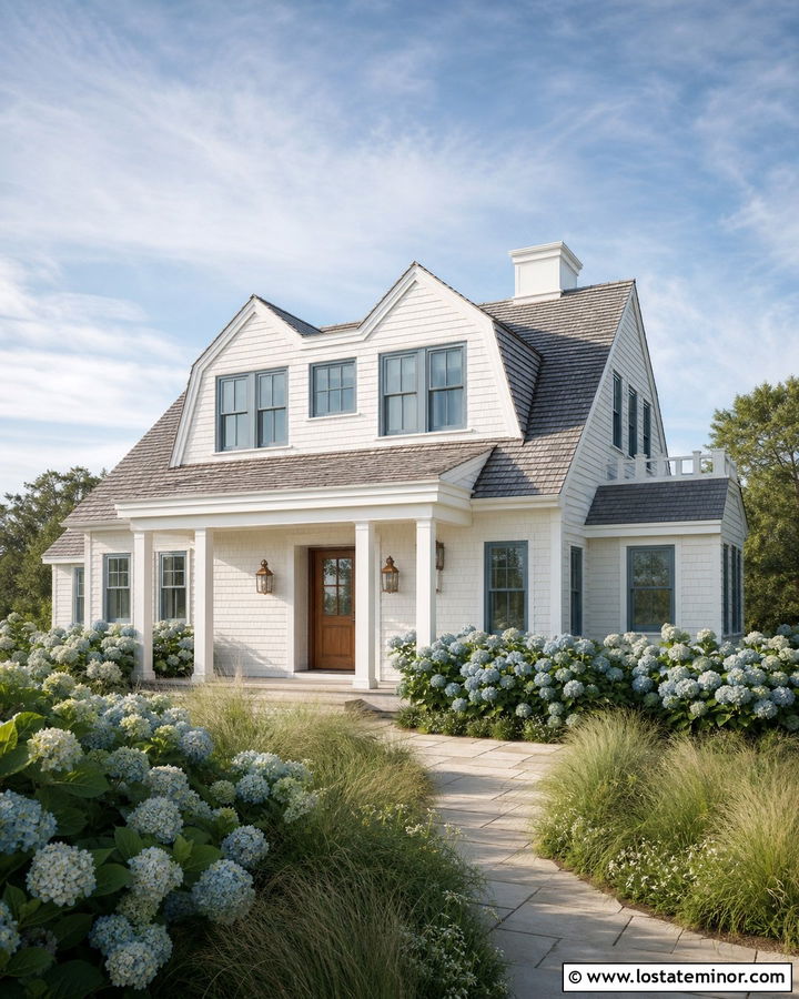 White House With Nantucket Dormers - 30 White House Design With Dormers Ideas