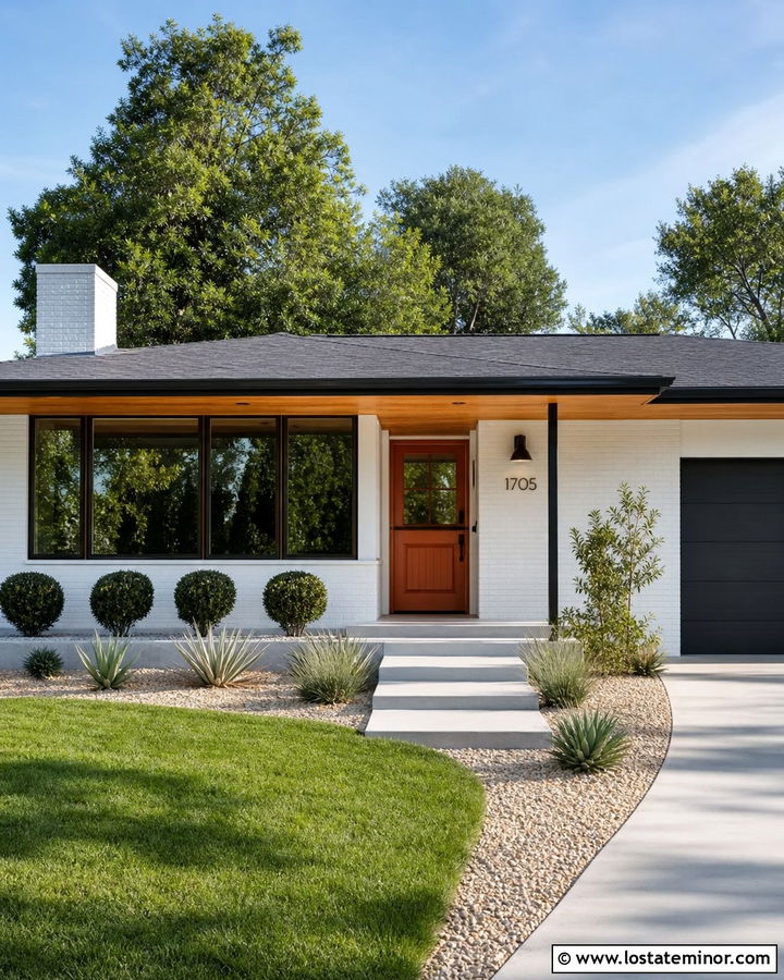 White House With Orange Dutch Door - 30 White House Design With Dutch Door Ideas