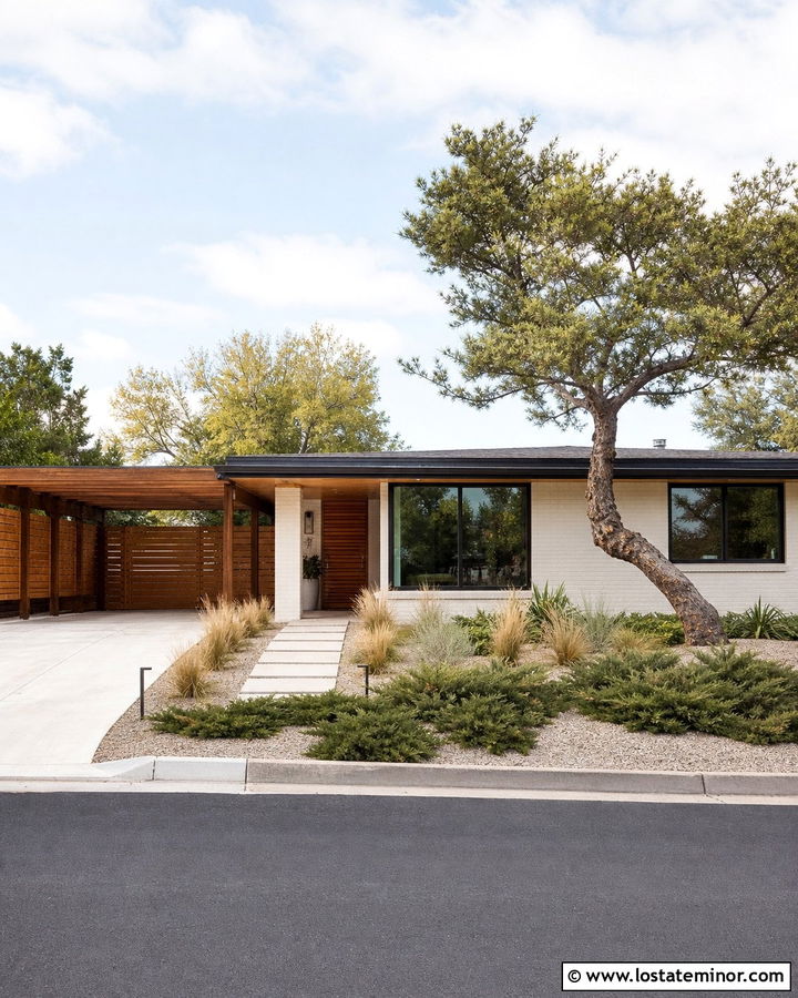 White House With Pergola Carport - 30 White House Design With Pergola Ideas