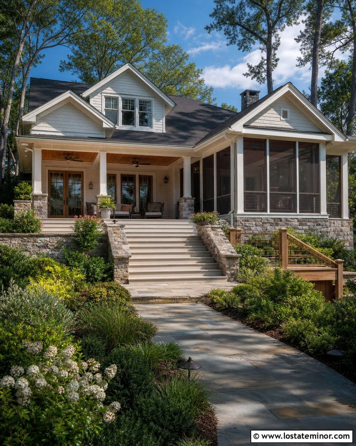 White House With Screened Sunroom - 30 White House Design With Sunroom Ideas