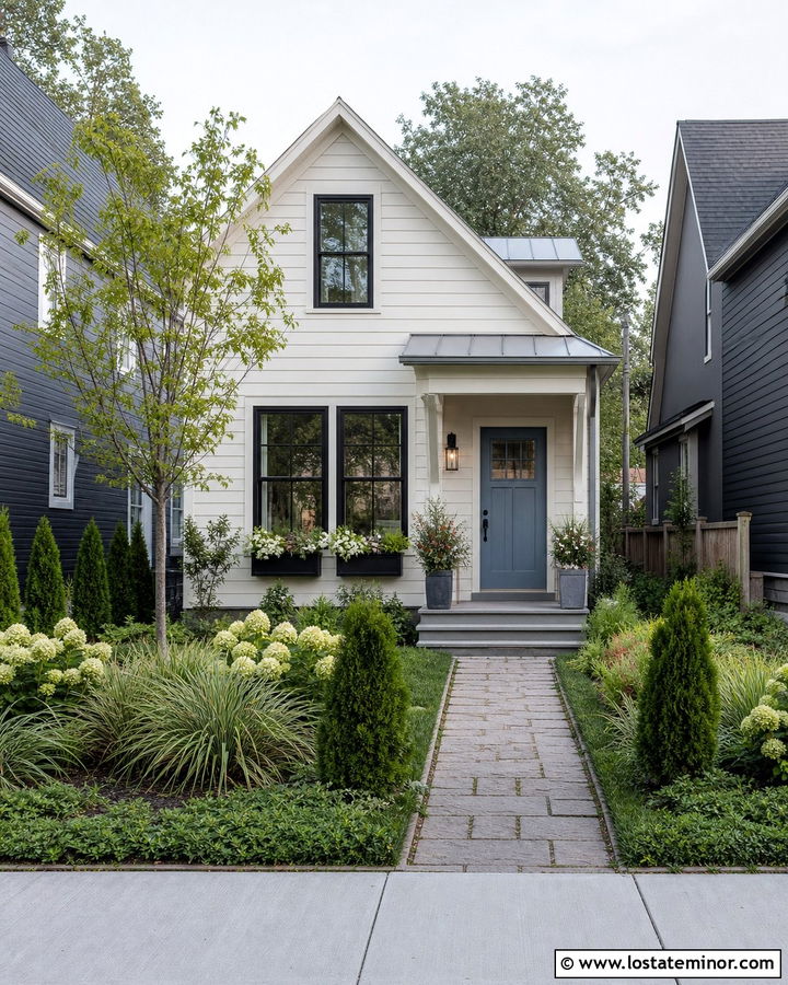 White House With Small Front Yard - 30 White House Design With Front Yard Ideas