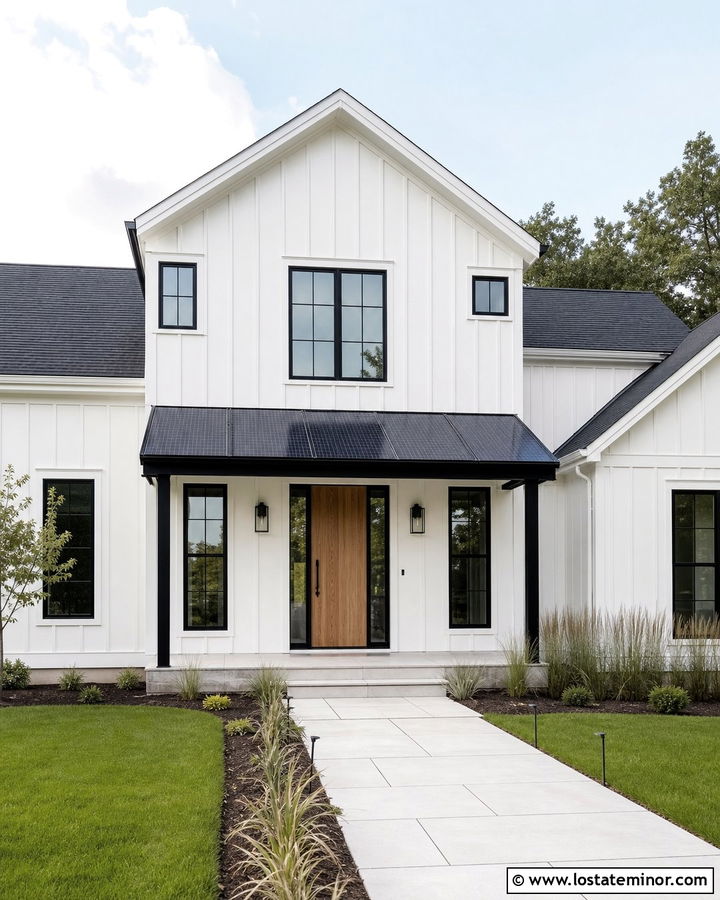 White House With Solar Panel Awning - 30 White House Design With Awning Ideas