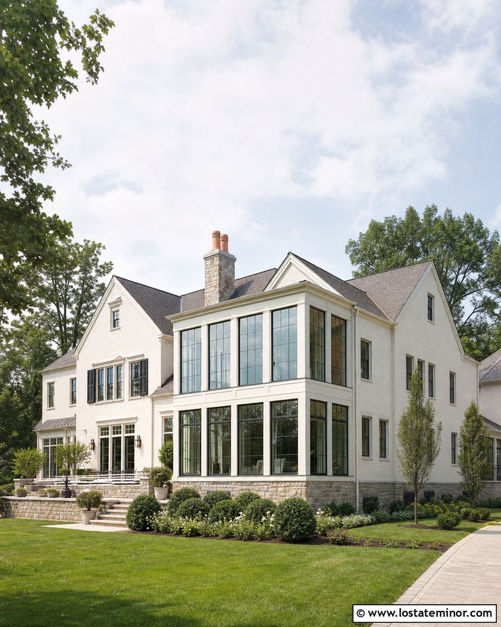 White House With Two Story Sunroom - 30 White House Design With Sunroom Ideas