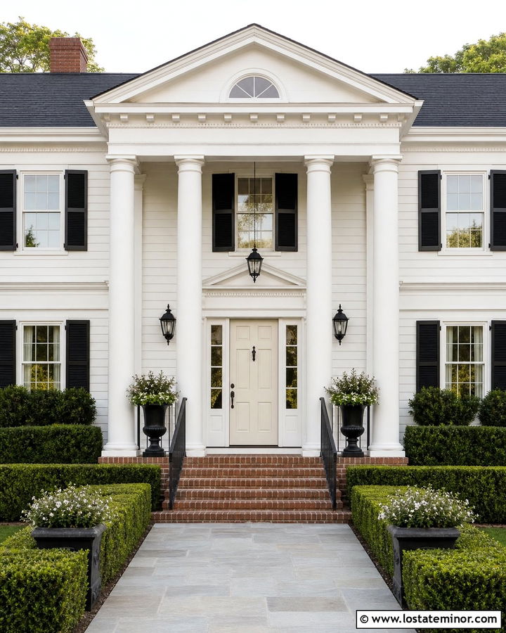 White House With White Front Door - 30 White House Design With Front Door Ideas