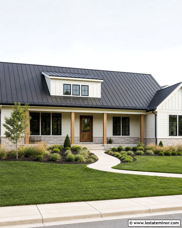 White Ranch House With Shed Dormers - 30 White House Design With Dormers Ideas