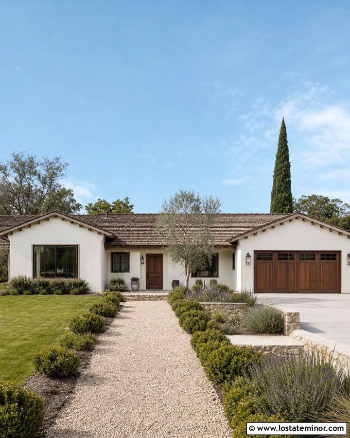White Stucco House With Cedar Shake Roof - 30 White House Design With Cedar Shake Ideas